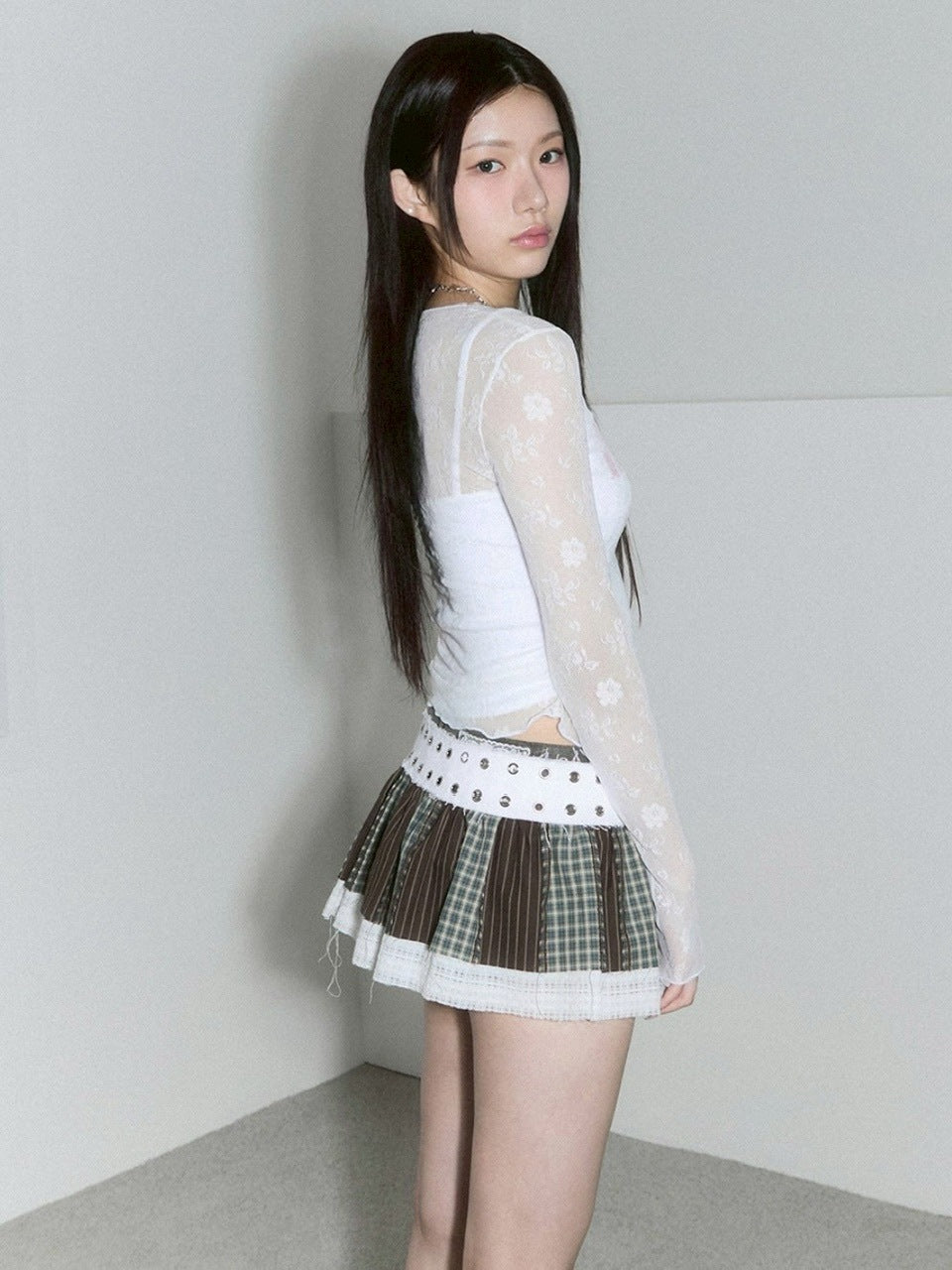 【CHERRYQUIRI】pleats layered belt / 【チェリーキュリー】プリーツレイヤードベルト