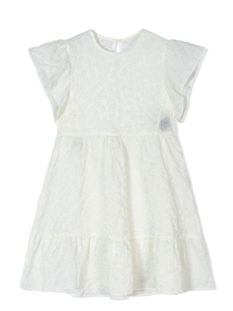 【Uglyshadow】FLOWER RUFFLE DRESS