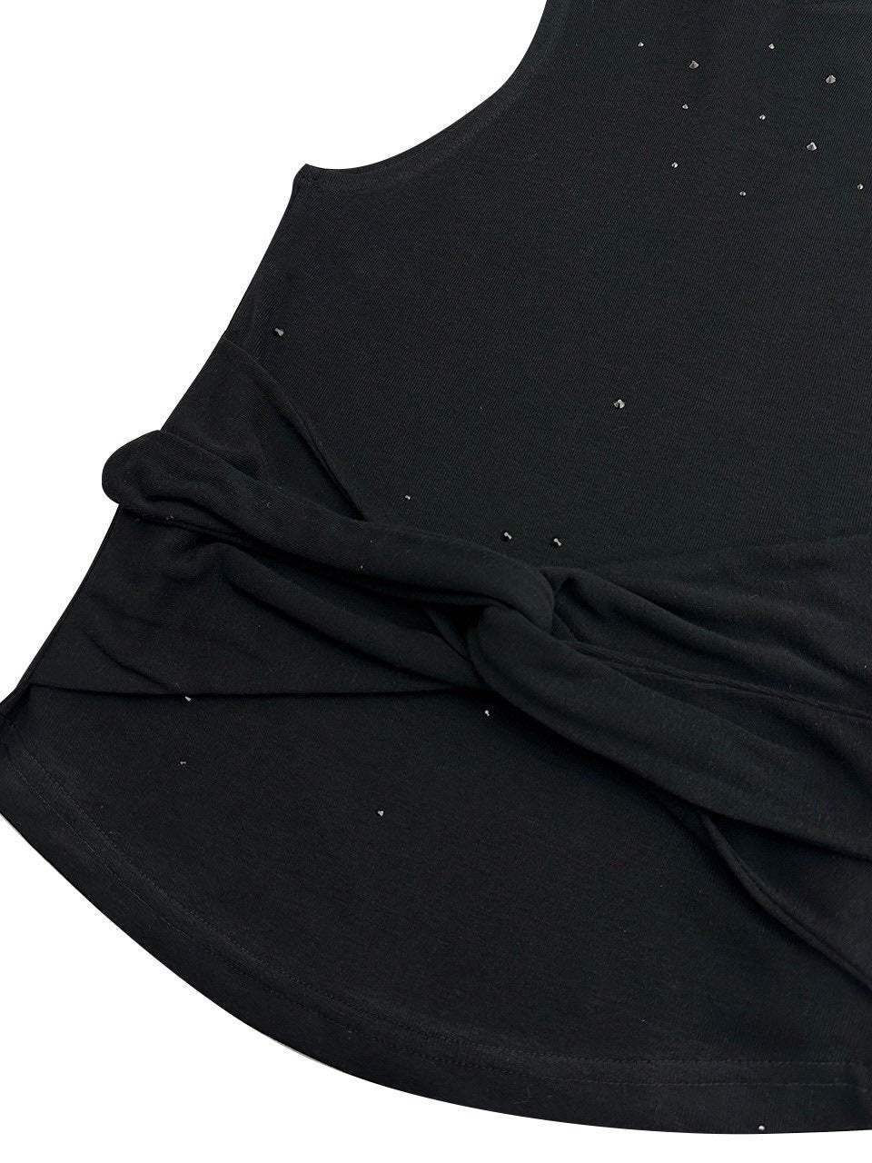 【HOLY NUMBER 7】GIRL'S HIP HOP CUBIC HOODIE SLEEVELESS