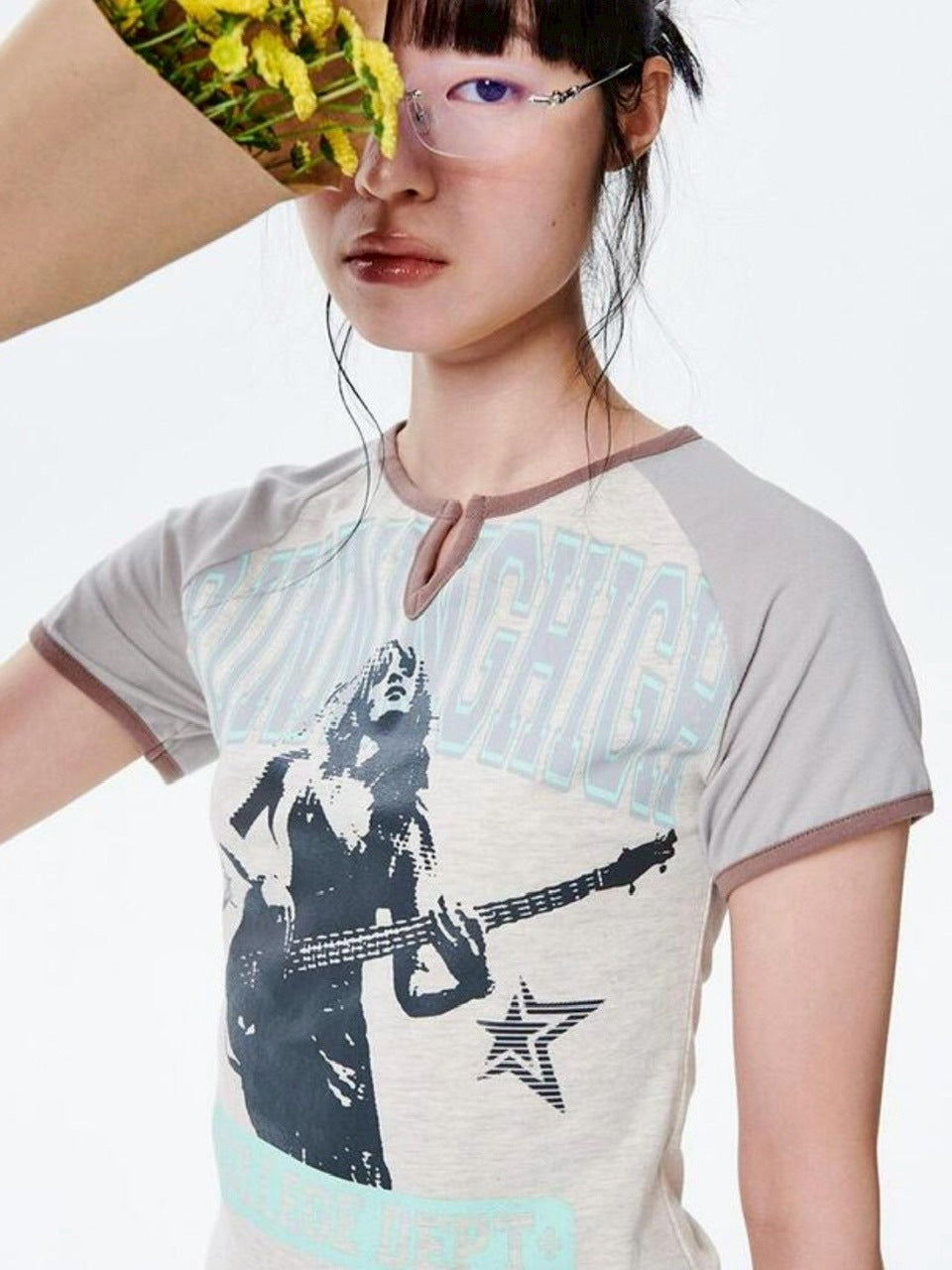 【runningHIGH】VARSITY LOGO H/S TEE