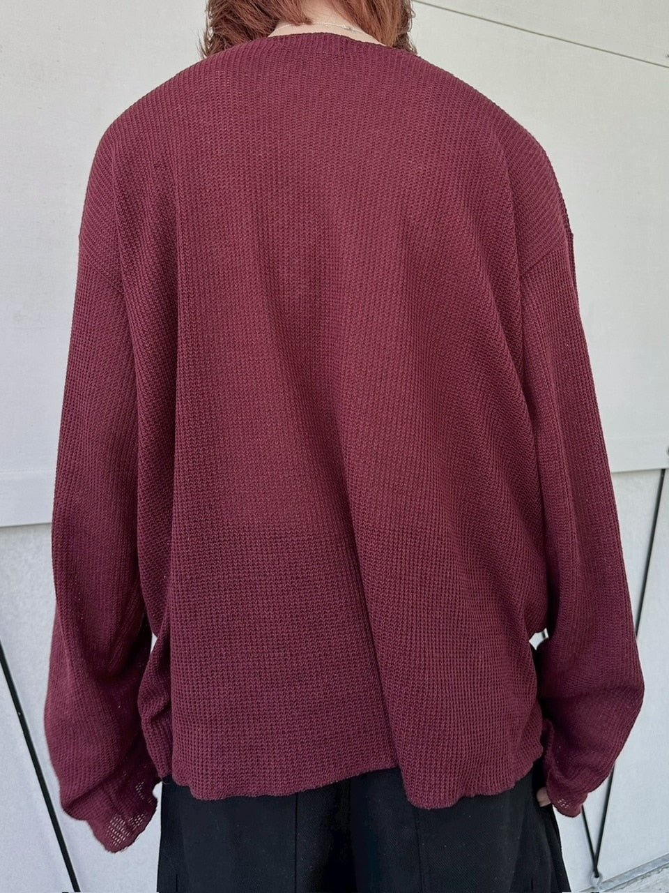 【LUV CODE】wide neck mesh knit (3color)