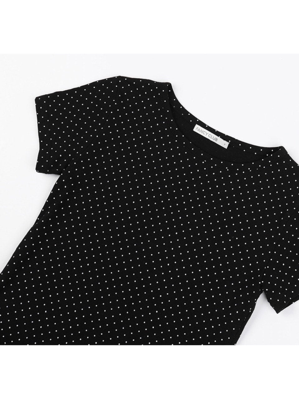 【FANCY CLUB】Frill Layered Dot Tee / フリルレイヤードドット半袖Tシャツ