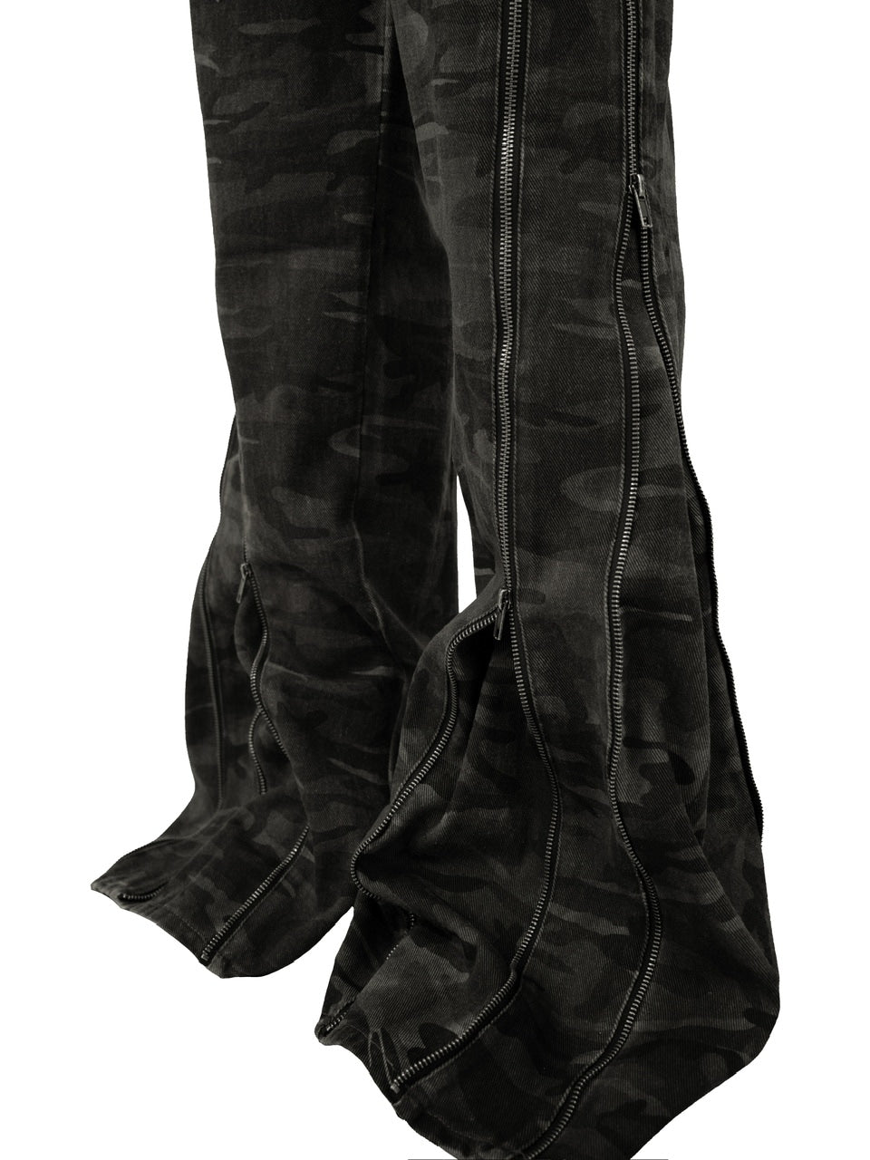 【Rosen Kreuz】ZIP WIDE BAGGY PANTS