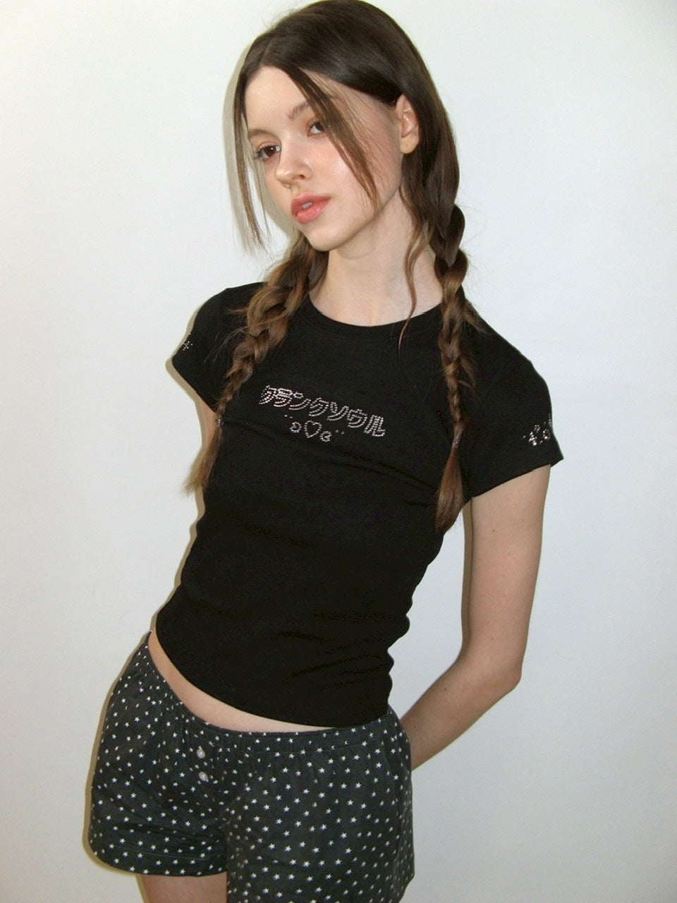 【CRANK】LETTERING HOTFIX TOP