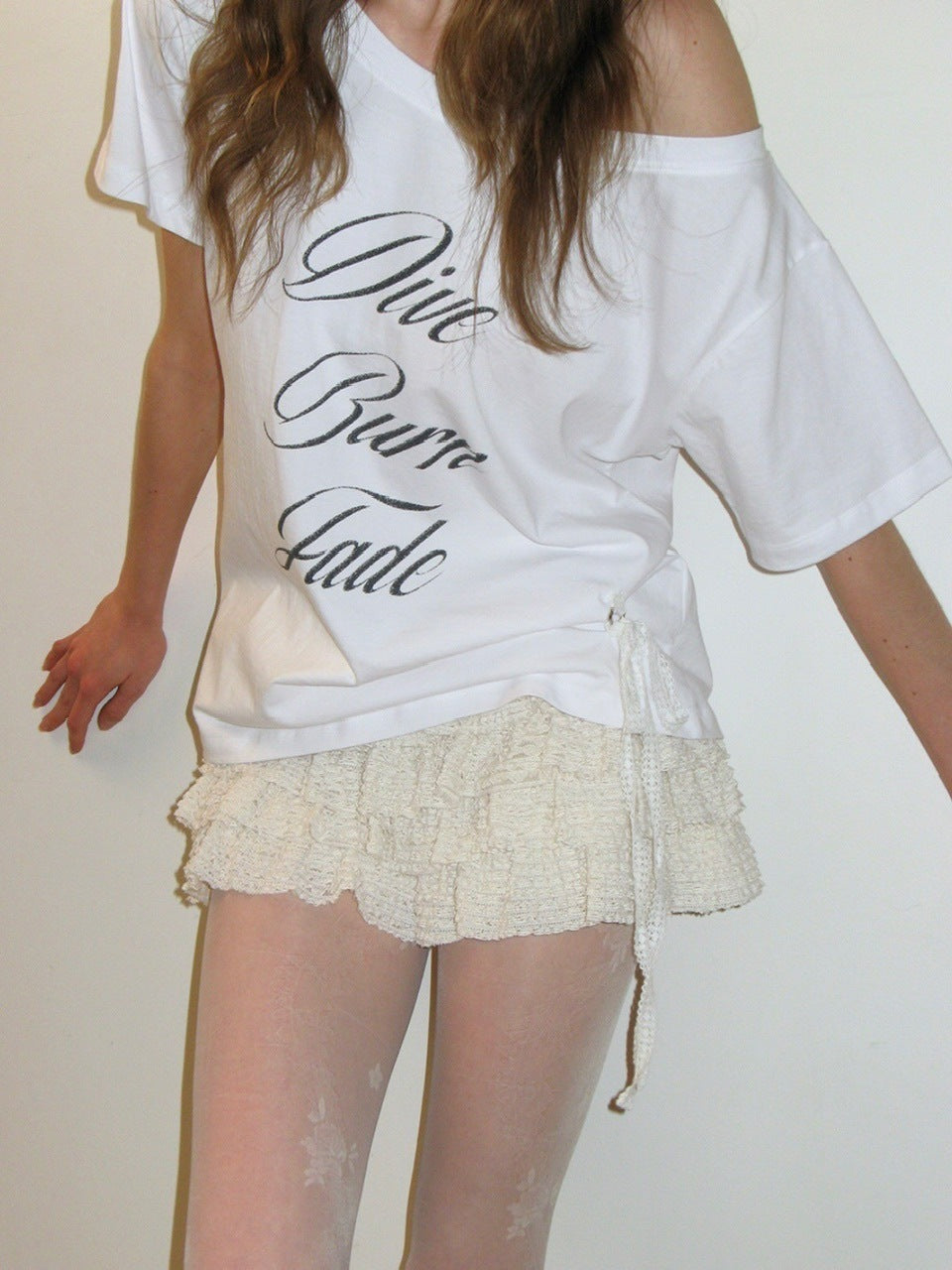 【CRANK】LACE CANCAN SKIRT PANTS