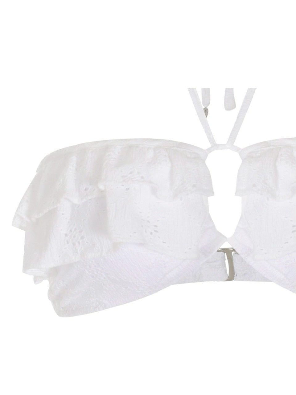 【CRANK】EYELET FRILL BIKINI SET