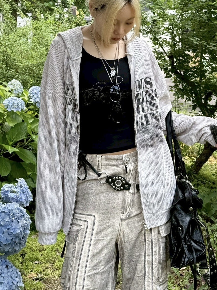 受注制【Never mind the XU】rhinestone sleeveless (3color) / 【ネバーマインドザエックスユー】ラインストーンタンクトップ