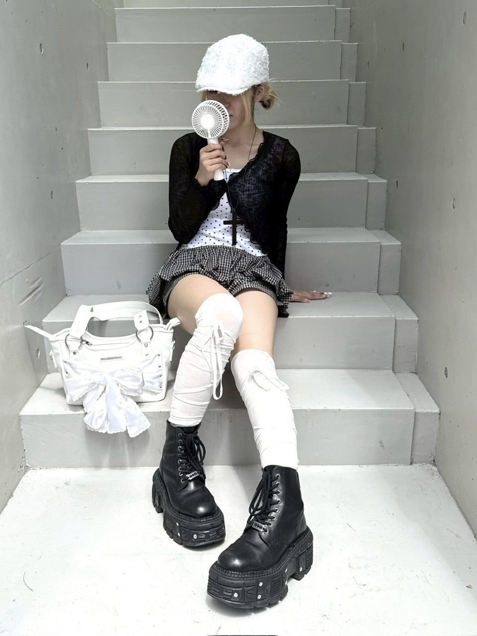 受注制【nmtc +】french frill cardigan (3color)