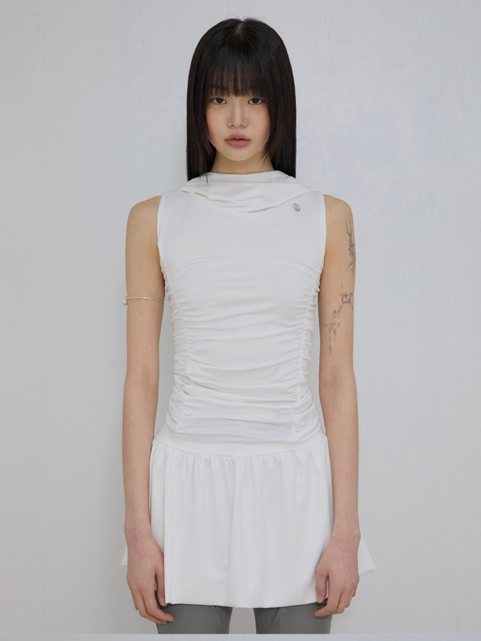 【FLAREUP】Hooded High Neck Dress