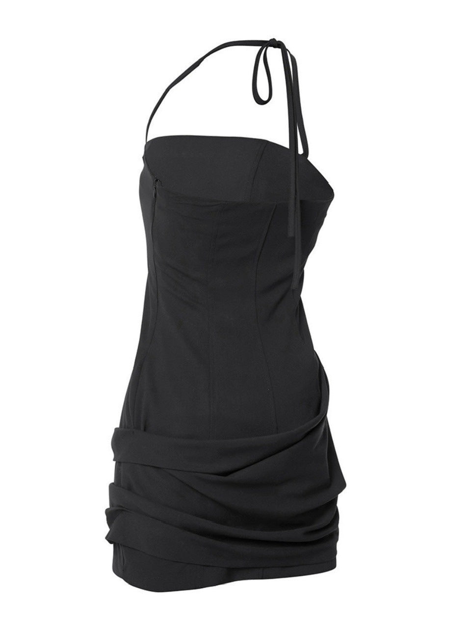 【FLAREUP】Asymmetrical Draped Dress