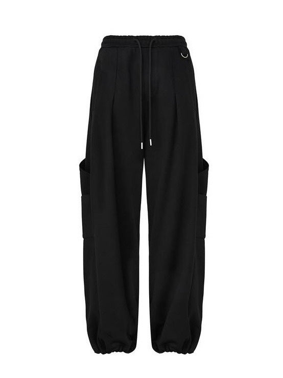 【DNSR】Side Pintuck Cargo Sweatpants