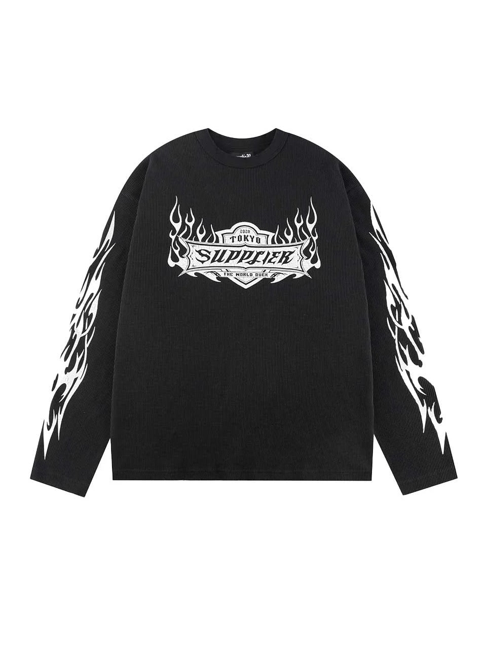 【SUPPLIER】Tribal Fire Pattern Thermal Long Sleeve