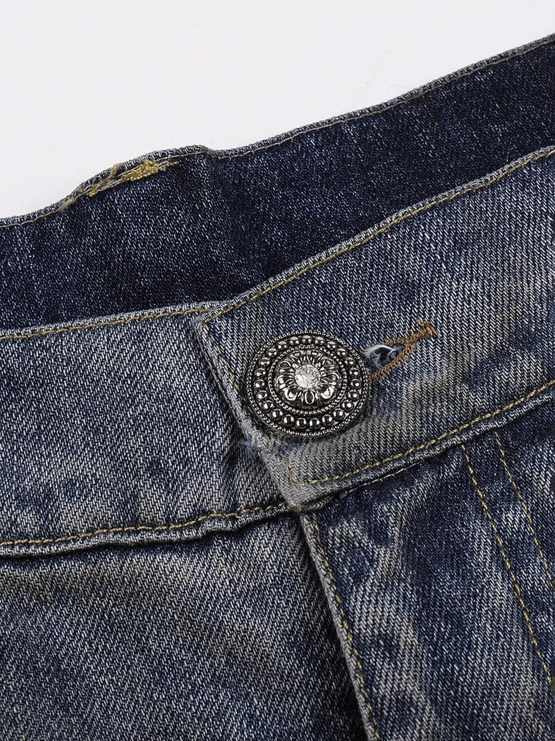 【DND4DES】DISTRESSED DUSTY FLARED JEANS