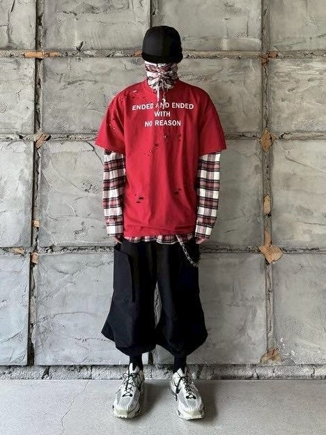 【roaringrad】DAMAGE LETTERING T-SHIRTS / 【ロアリングラド】ダメージロゴ半袖Tシャツ