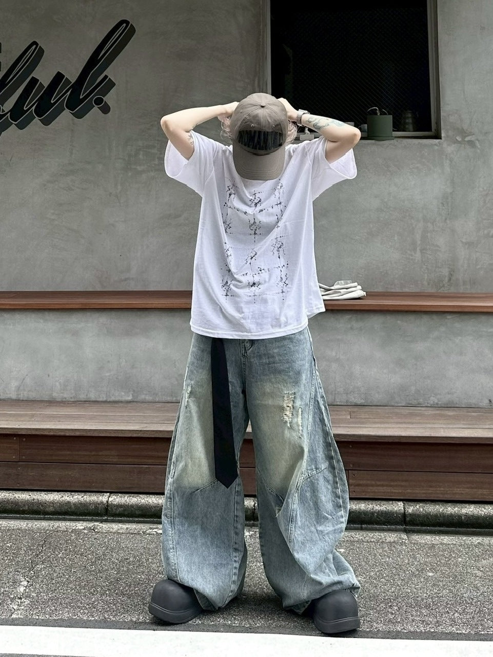 受注制【youll】vintage balloon denim pants