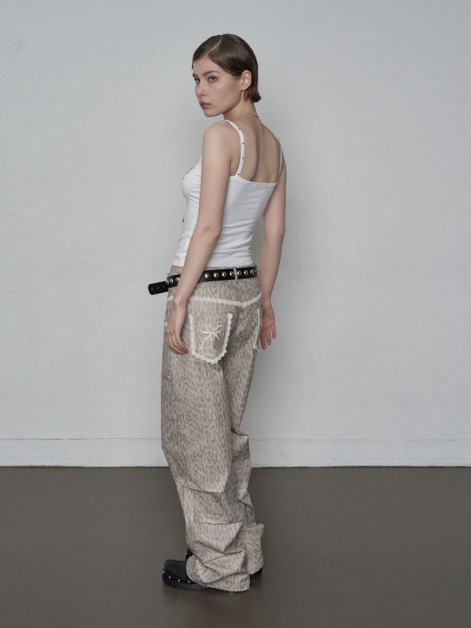 【SETUP‐EXE】CROSS STUDDED SLEEVELESS / 【セットアップエグゼ】クロススタッズキャミソール