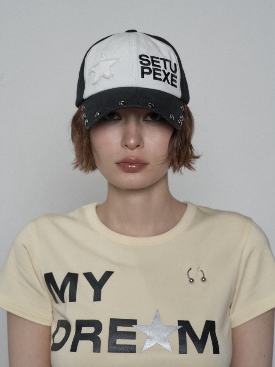 【SETUP‐EXE】STUDDED LOGO BALL CAP / 【セットアップエグゼ】スタッズロゴボールキャップ
