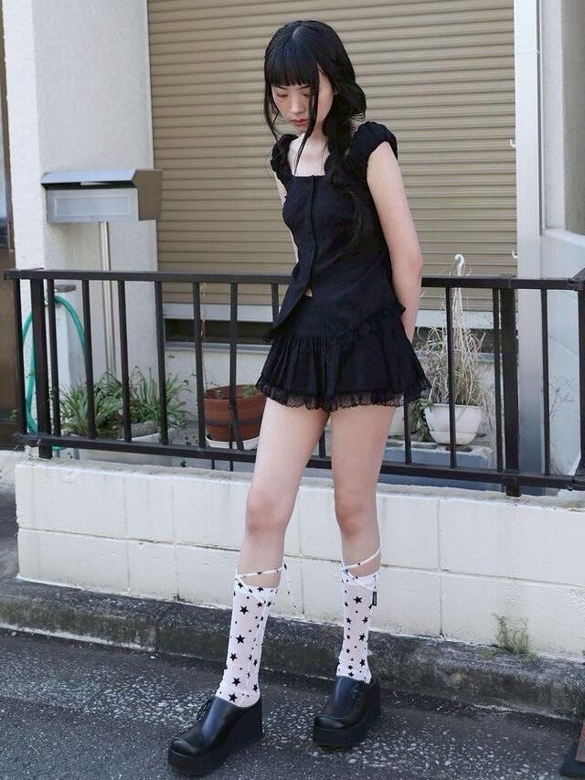 【Uglyshadow】CHECK SHIRRING SKIRT / 【アグリーシャドウ】チェックシャーリングミニスカート