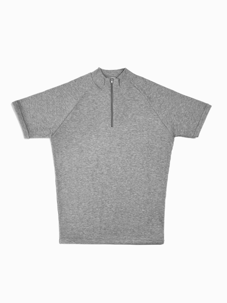なちょす 受注制【Chikashitsu +】mockneck zip half sleeve t-shirt – PRESSING