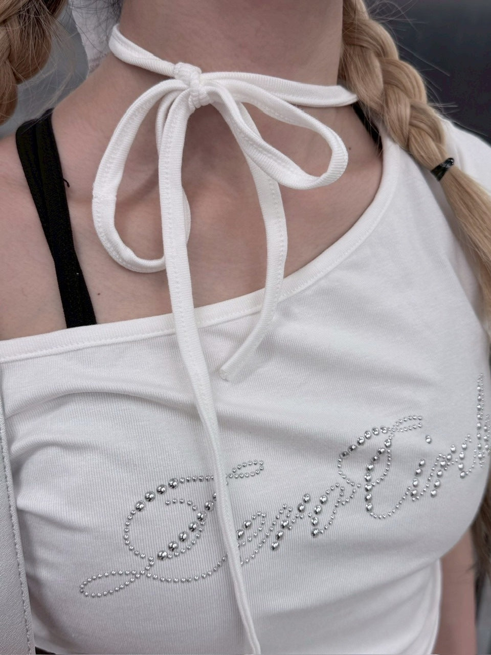 受注制【nmtc +】lettering cubic lace tee / 【エヌエムティーシープラス】レタリングキュービックレースTシャツ (3color)