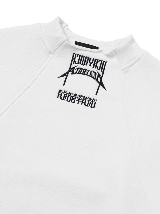 【AJOBYAJO】Raglan High Neck Arch Logo Sweatshirt / 【アジョバイアジョ】ラグランハイネックアーチロゴスウェットシャツ