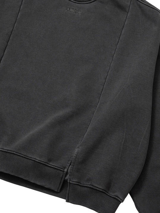 【AJOBYAJO】Twofold Wide Washed Sweatshirt / 【アジョバイアジョ】トゥーフォールドワイドウォッシュドスウェットシャツ１６