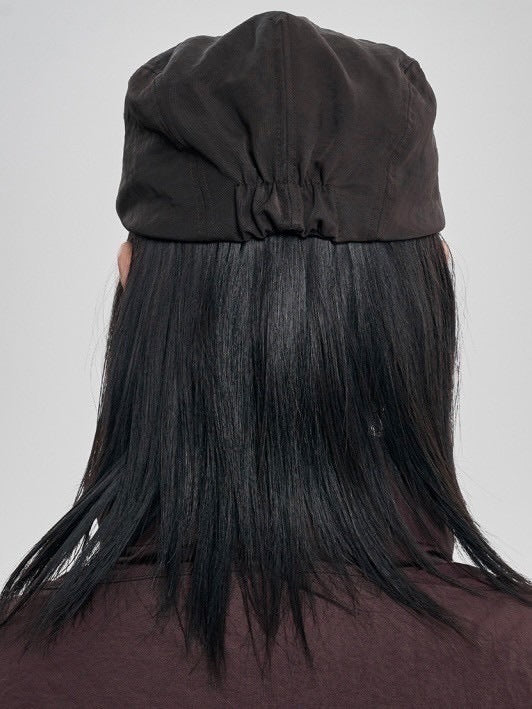 【AJOBYAJO】Tribal Logo Nylon Flat Cap / 【アジョバイアジョ】トライバルロゴナイロンハンチング帽