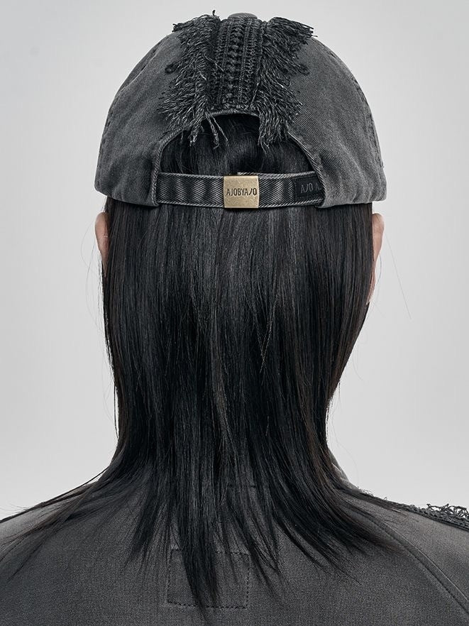 【AJOBYAJO】Lace Trimming Washed Cap / 【アジョバイアジョ】レーストリミングウォッシュドキャップ