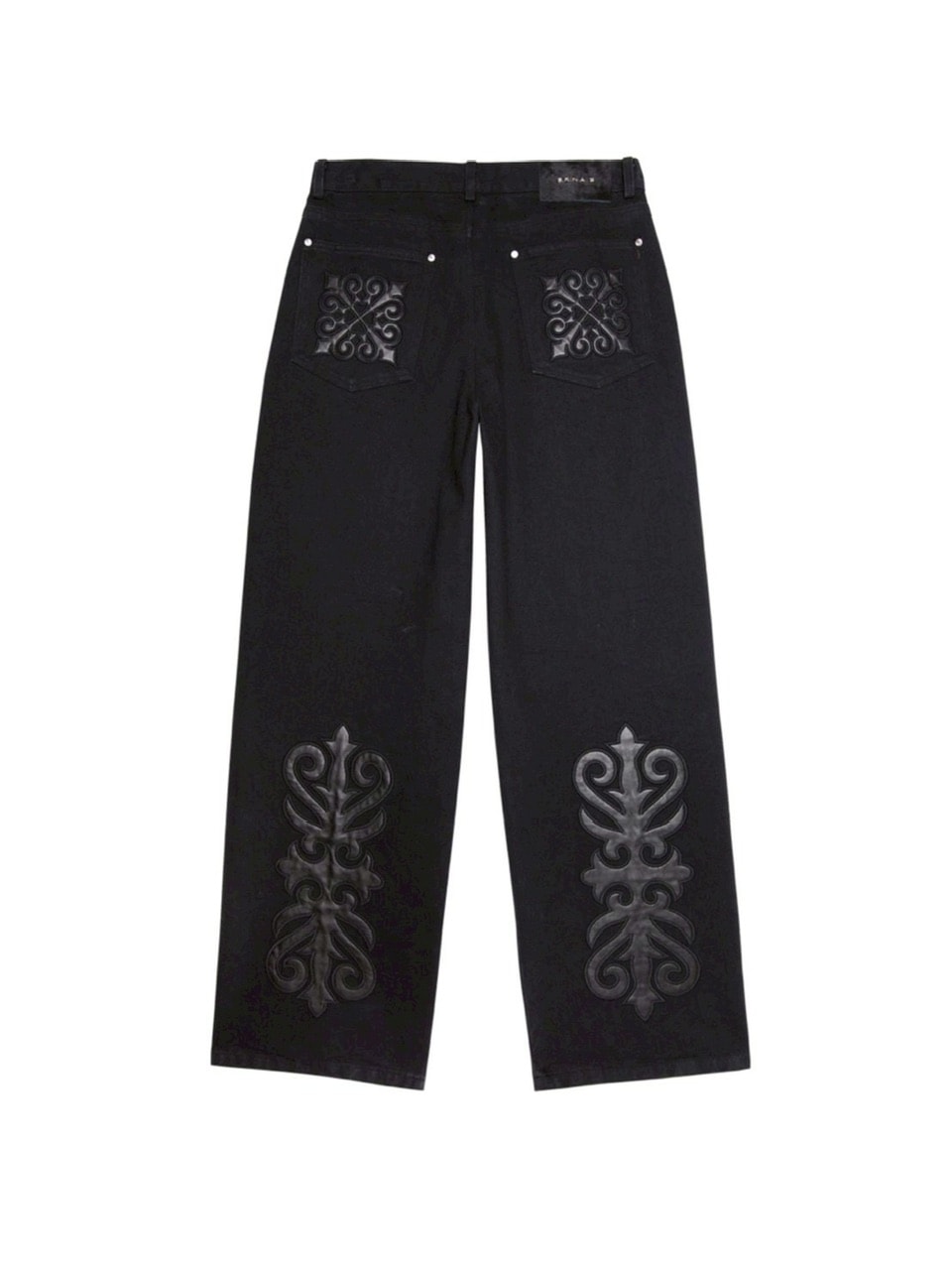 【E RIN AI E】DARK TRIBAL PARTY DENIM PANTS