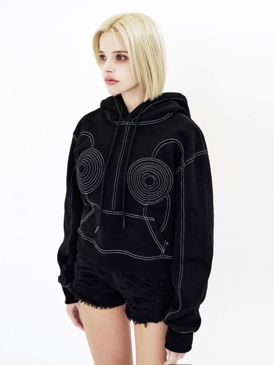 【E RIN AI E】JPG CORSET HOODIE