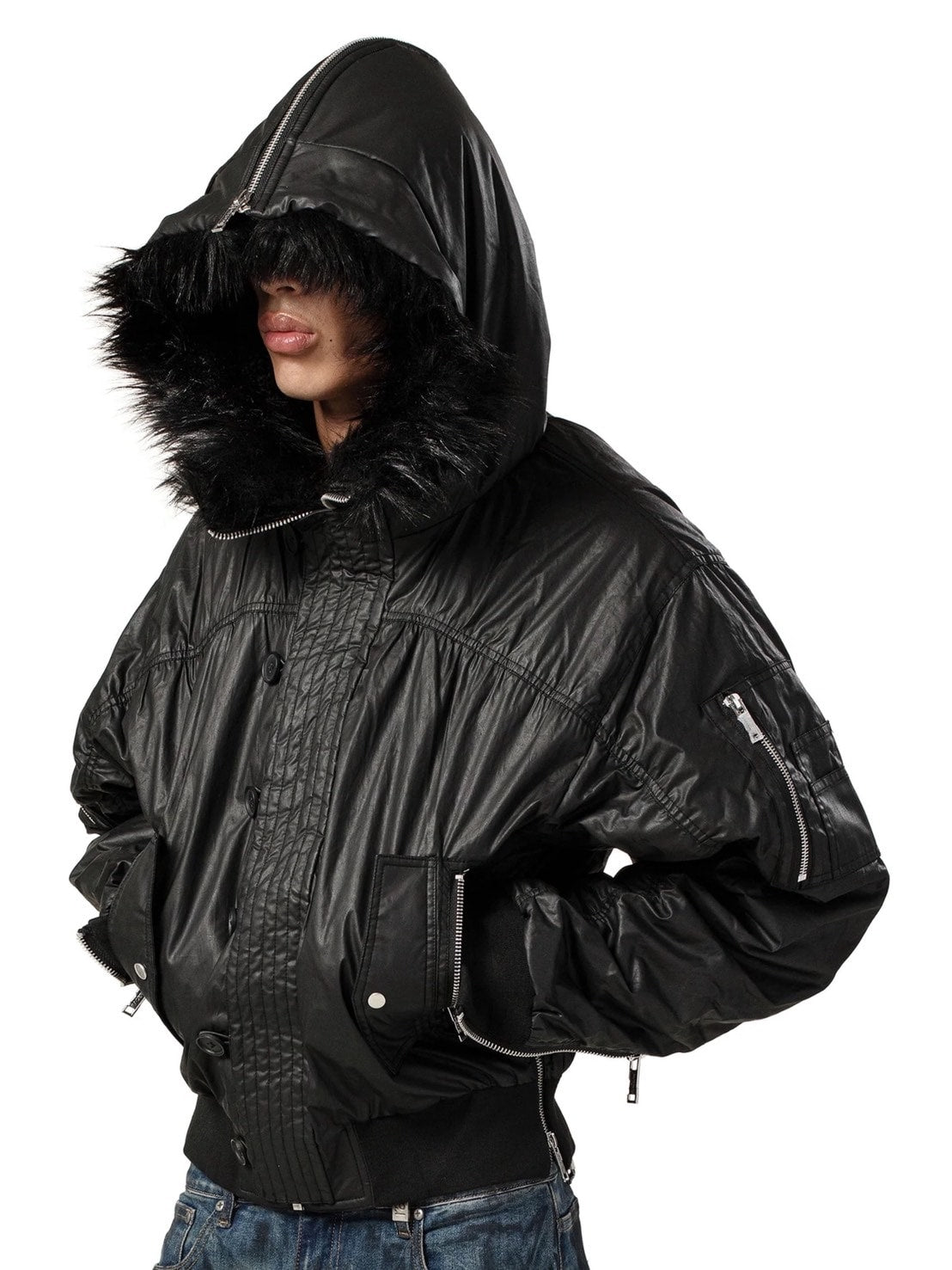 【RACER WORLDWIDE】Aviator Bomber 2 / 【レーサーワールドワイド】ジップポケットファージャケット