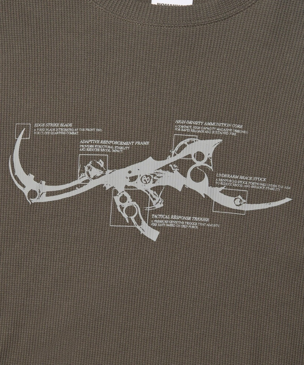 【NOMANUAL】NM RIFLE WAFFLE LONG SLEEVE TEE