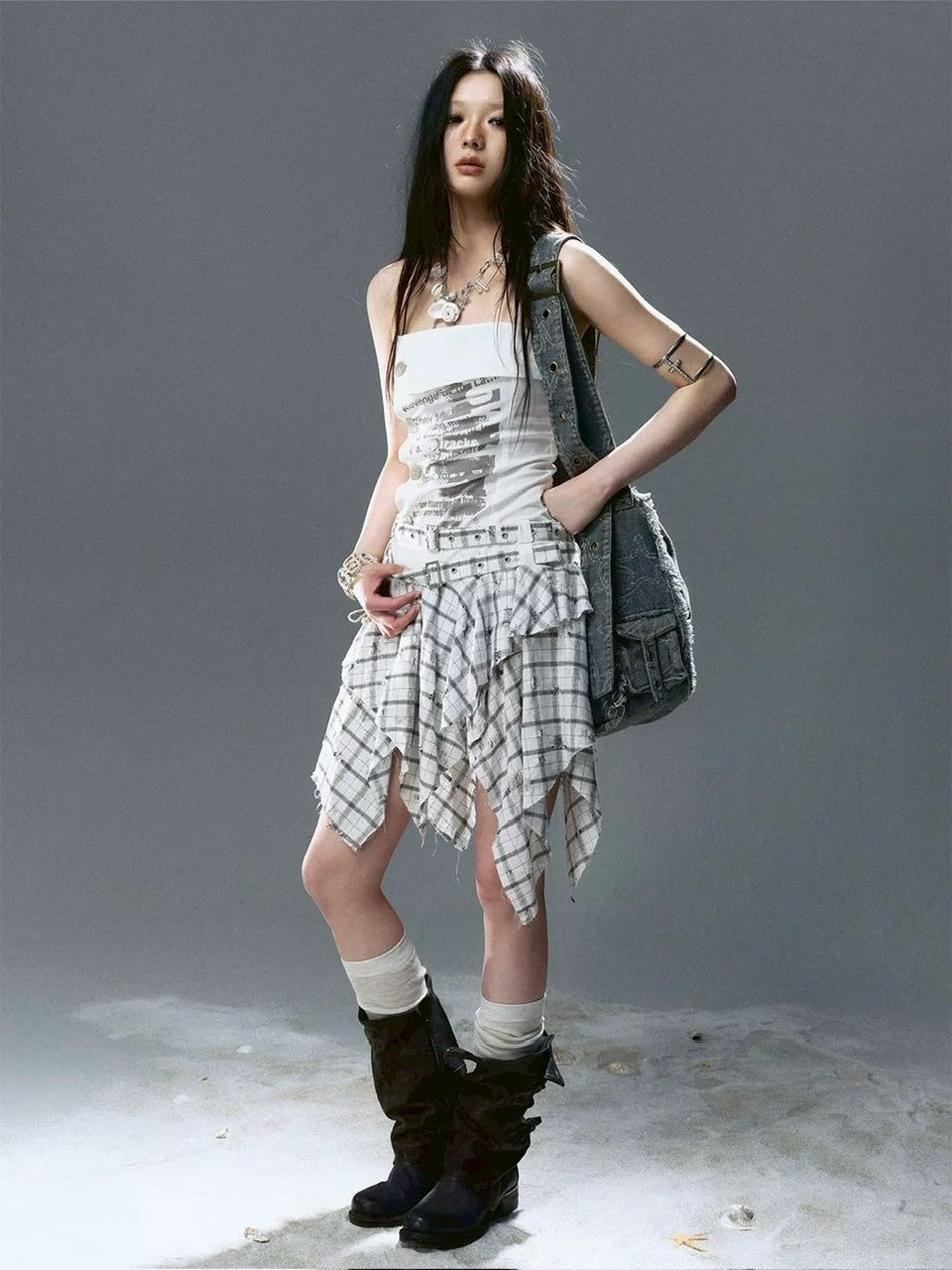 【Cest Nous】Crystal Shell Pendant Necklace / 【セヌー】クリスタルシェルネックレス