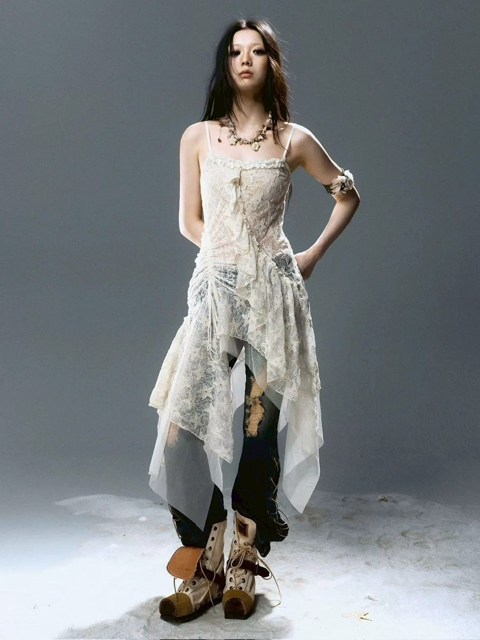 【Cest Nous】Fringe Star Necklace / 【セヌー】フリンジスターネックレス