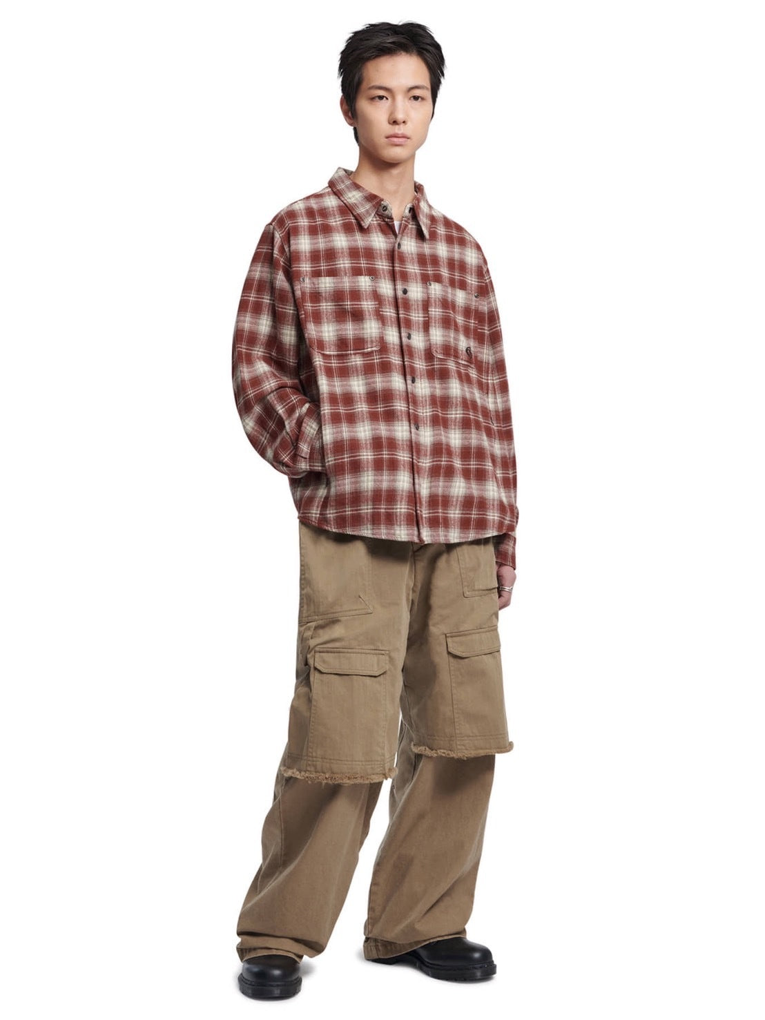 【NOMANUAL】FLANNEL CHECK SHIRT JACKET