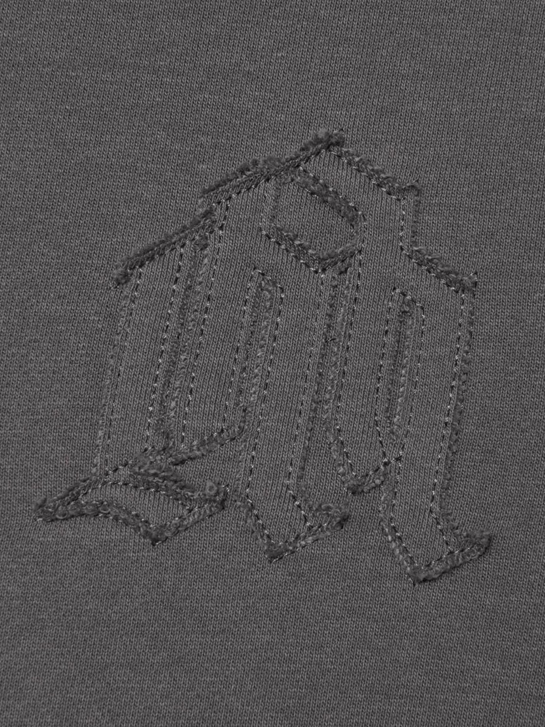 【NOMANUAL】OVERLAY LOGO HOODED ZIP-UP