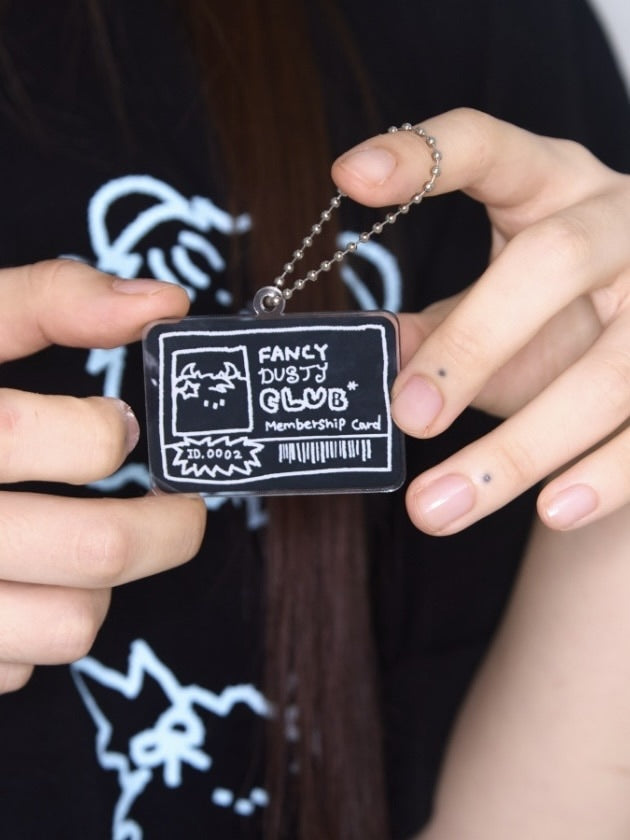 【FANCY X DUSTY】DUSTY CLUB MEMBERSHIP ACRYLIC KEYRING / 【ファンシー X ダスティ】ダスティークラブメンバーシップアクリルキーリング