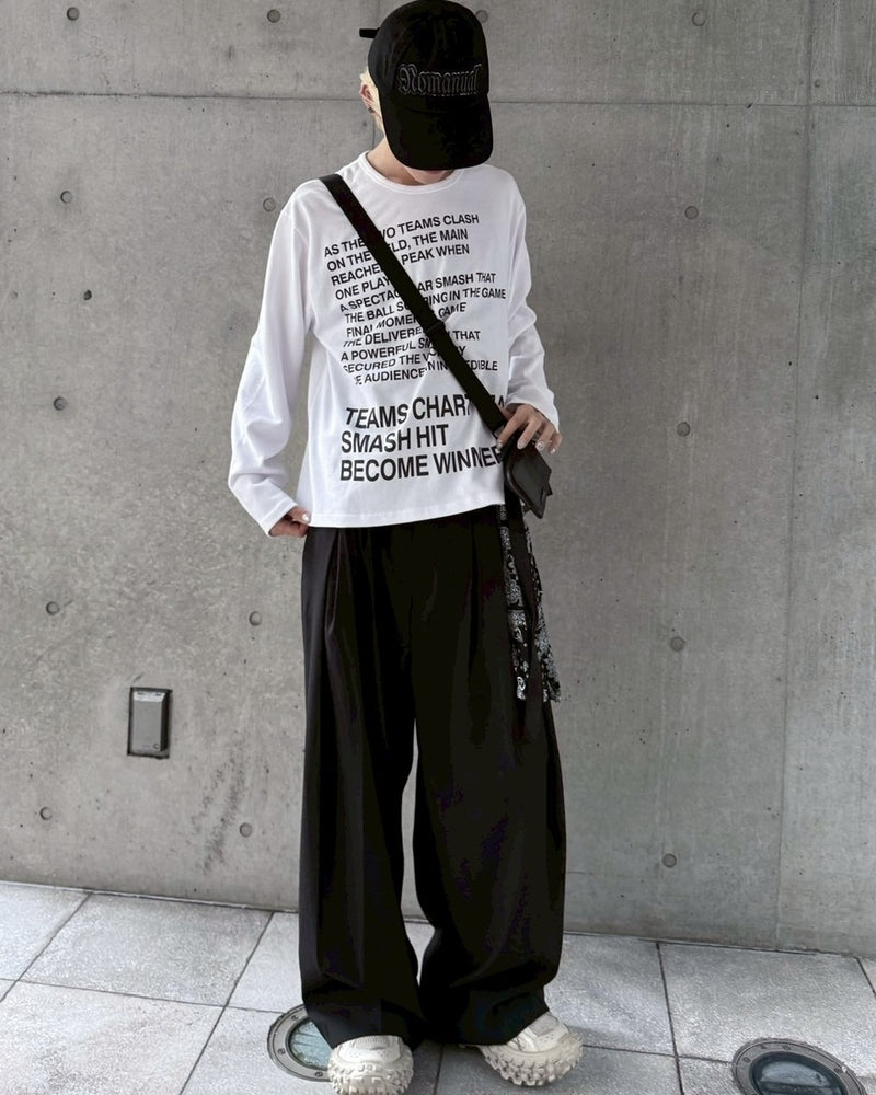 受注制【nmtc +】belt slacks / 【エヌエムティーシープラス】ベルト付きスラックス (2color)