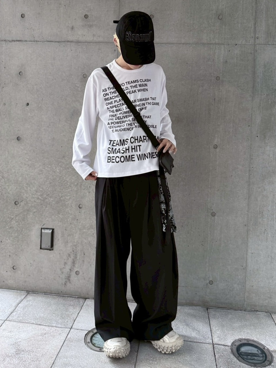 受注制【nmtc +】belt slacks / 【エヌエムティーシープラス】ベルト付きスラックス (2color)