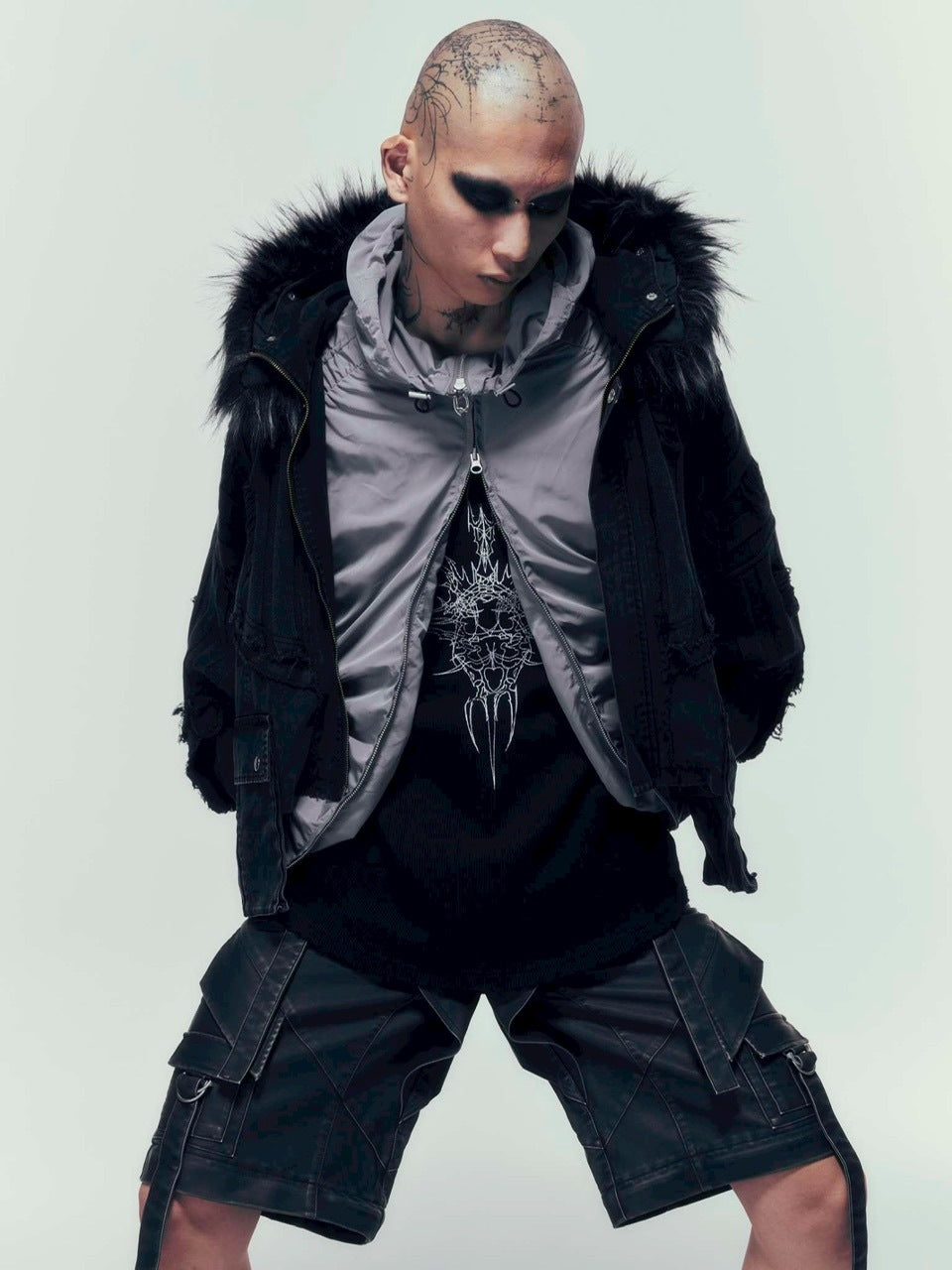 【DIG YOUR OWN GRAVE】TRIBAL WAFFLE L/S T-shirts /【ディグユアオウングレイブ】トライバルワッフル長袖Tシャツ