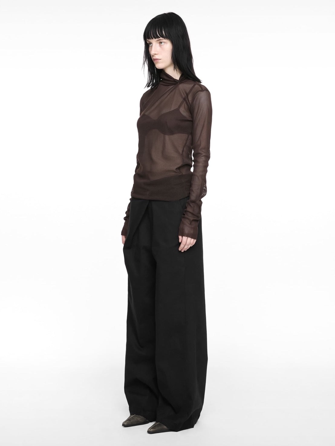 【NACHE】FOLDED WIDE PANTS (UNISEX)