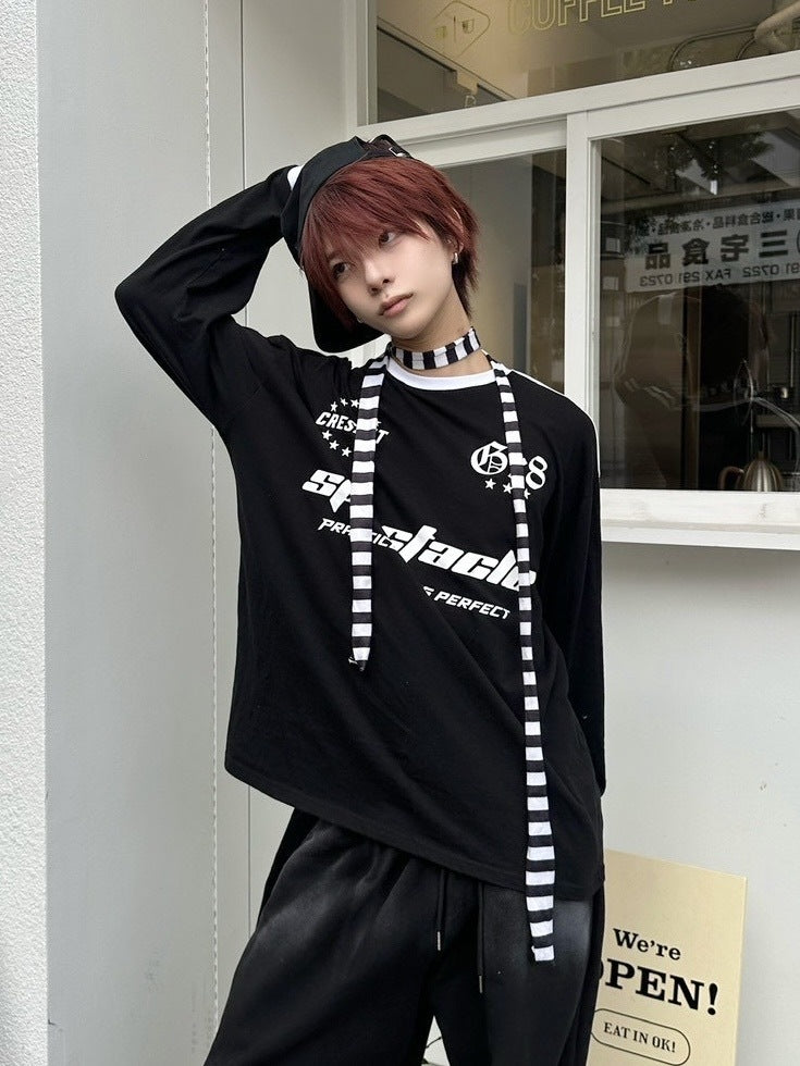 受注制【LUV CODE】sports long sleeve tee (3color)