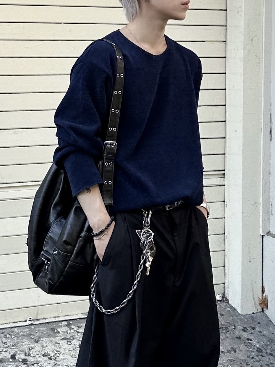 大阪店WEB限定受注制【Chikashitsu +】simple deck crew neck knit / 【チカシツプラス】シンプルデッキクルーネックニット (3color)