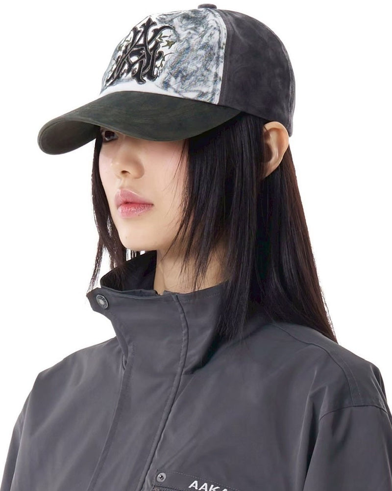 【AAKAM】Contrast Washed Cotton Ball Cap