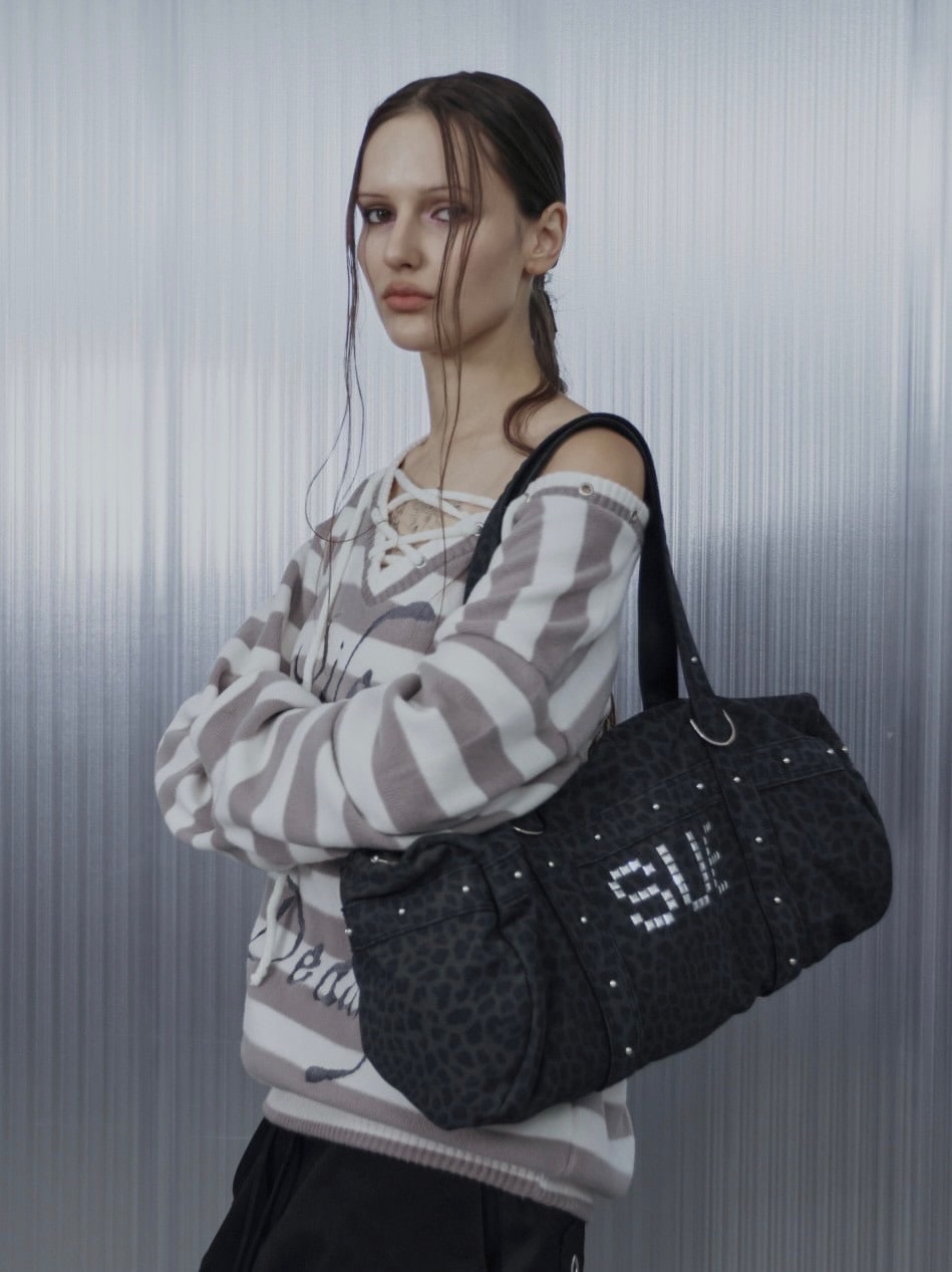 【SETUP‐EXE】LEO STUDDED DUFFEL BAG / 【セットアップエグゼ】レオスタッヅダッフルバッグ