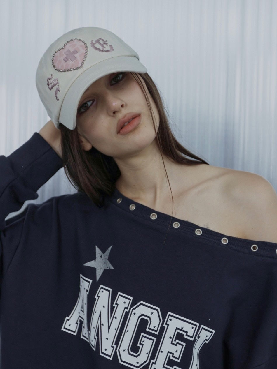 【SETUP‐EXE】LEO APPLIQUE BALL CAP / 【セットアップエグゼ】レオアップリケキャップ