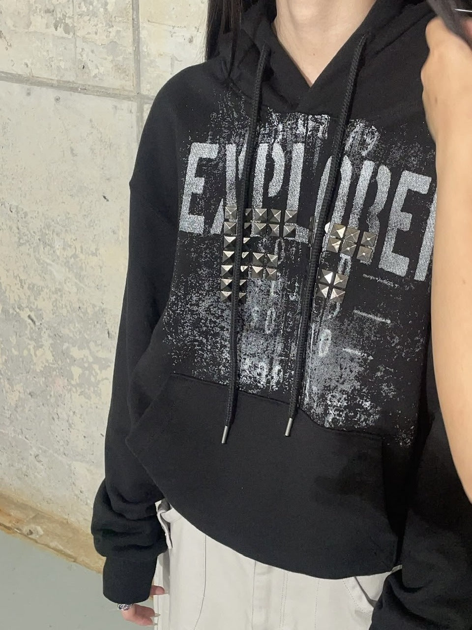 【FANCY CLUB】FF STUD HOODIE / 【ファンシークラブ】ＦＦスタッヅパーカー