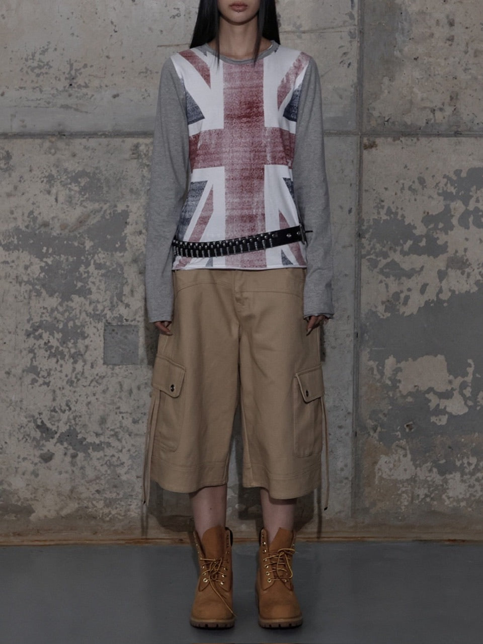 【FANCY CLUB】UNION JACK LONG SLEEVE / 【ファンシークラブ】ユニオンジャック長袖Ｔシャツ