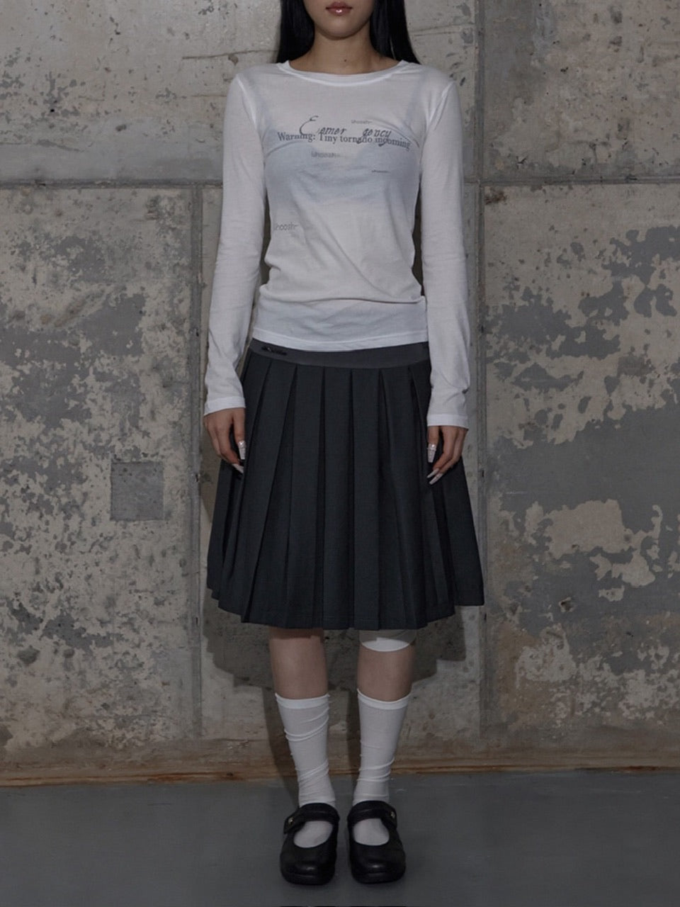 【FANCY CLUB】BACK CROSS LONG SLEEVE / 【ファンシークラブ】バッククロス長袖Ｔシャツ