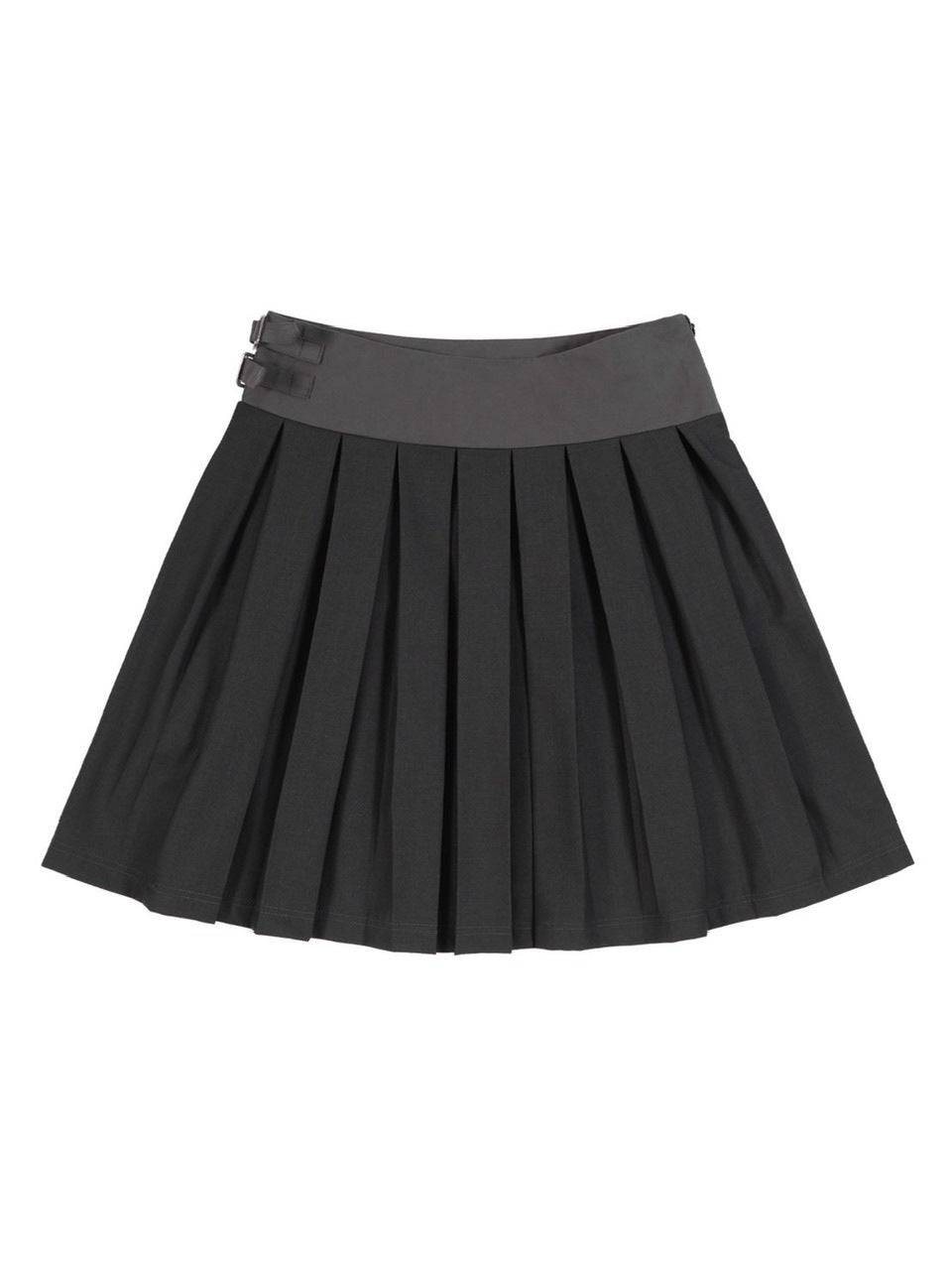 【FANCY CLUB】CLASSIC BUCKLE PLEATS MIDI SKIRT / 【ファンシークラブ】クラシックバックルプリーツミディスカート